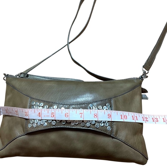 CELINE DION Genuine Leather ‘Cadence’ Crossbody / Clutch Bag Removable Strap - Picture 6 of 12